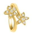 thumbnail image 2 of Aonejewelry 0.20 Ct. Ttw Diamond Flower Shaped Ring In 10K Yellow Gold, 2 of 4
