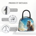 thumbnail image 4 of Fotbe Blue Sky Winged Cat Pattern Lunch Bag, Insulated Lunch Box, Small Leakproof Cooler Food Lunch Containers Reusable High Capacity Lunch Tote Bags for Work, Travel, Outdoor, 4 of 6