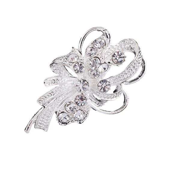 Yesbay Lady Brooch Rhinestone Hollow Out Anti-slip Shouder Bag Suit Coat Collar Hat Scarf Sweater Pin Party Prom Bride Wedding Garment Jewelry