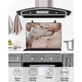 thumbnail image 5 of nqOlkjepod Large Induction Cooktop Protector Mat 24"x21", Marble Brown Stove Top Covers for Electric Stove, Modern Abstract Ink Painting Luxury Stove Burner Cover Mats, Glass Top Stove Cover, 5 of 8