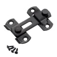 thumbnail image 1 of Steel Black Barn Door Lock-Latch Sliding Closet Lift Cupboard Y9M7, 1 of 1