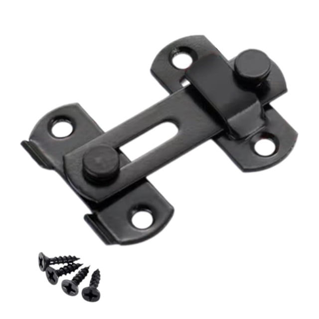 Steel Black Barn Door Lock-Latch Sliding Closet Lift Cupboard Y9M7
