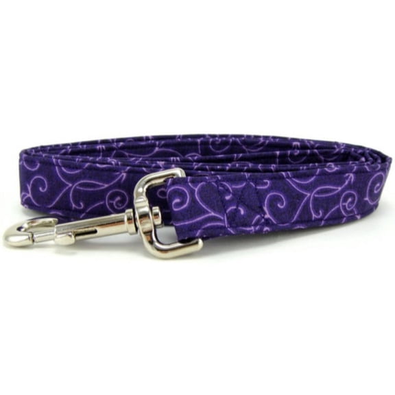 Purple Swirl Dog Leash - Size - Large