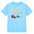 thumbnail image 4 of WEIWEN Team Bride T Shirts for Women Flower Wreath Flowers Engagement Gift Womens Summer Tops Going Out Clothing Sky Blue, M, 4 of 4