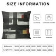 thumbnail image 5 of Nawypu  Black White Grey Pillow Covers, Abstract Art Outdoor Decorative Throw Pillows for Couch, Modern Geometry Decor Cushion Cover Soft Farmhouse Square Pillowcase for Bed Car Safa, 5 of 5