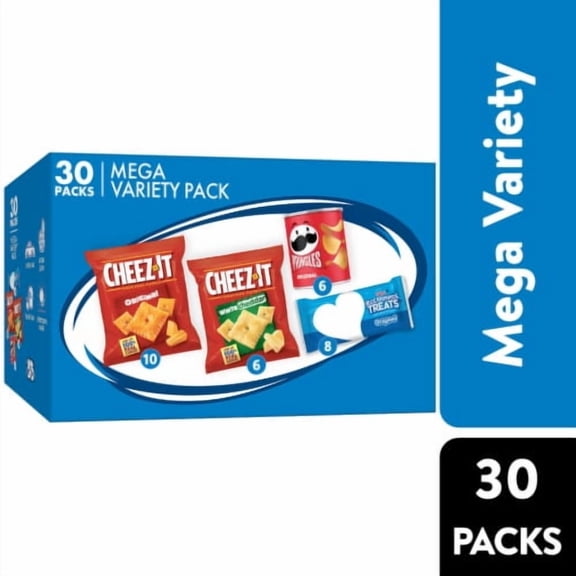 Cheez-It, Pringles, & Rice Krispie Treats Mega Variety Pack 30 ct / 1 oz - Pack of 2