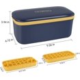 thumbnail image 2 of Double Layer Silicone Ice Cube Trays With Bucket Lid Scoop, Ice Storage Container Bin, 2 of 5