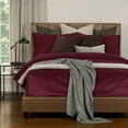 thumbnail image 2 of SIScovers Mixology Padma 7 Piece Bedcap Comforter Set Wine King 7 Piece Mid-Century Modern, 2 of 5