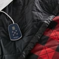 thumbnail image 3 of Shavel 100% Polyester Luxury Micro Flannel 7 Layers of Warmth Buffalo Check Electric Blanket Twin Red, 3 of 6