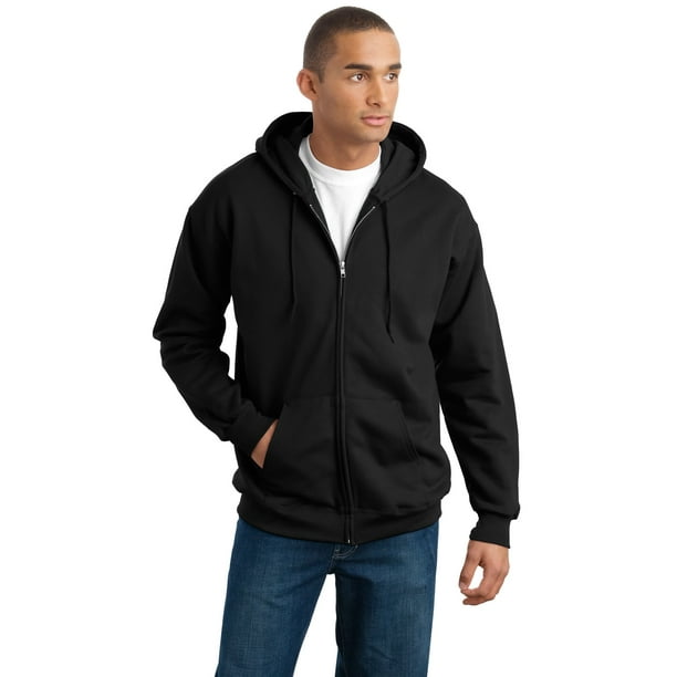 Hanes - Hanes Men's Ultimate Cotton Full-Zip Hooded Sweatshirt - F283 ...