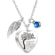 thumbnail image 1 of Collar con colgante personalizado con nombre/foto/fecha para amantes, acero inoxidable, recuerdo para gatos, con embudo de llenado, ángel W, 1 of 7