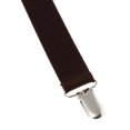 thumbnail image 4 of MERIGLARE Mens Suspenders Y Shape Wide Adjustable Elastic Belt with 3 Strong Metal Clips Coffee, 4 of 5