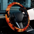 thumbnail image 6 of Maple leaves 14.5 Inch Printing PVC Leather Car Wheel Cover Steering Wheel Cover Auto Accessories, 6 of 6