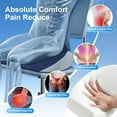 thumbnail image 5 of Memory Foam Seat Cushion for Office Chair, Ergonomic Office Chair Seat Cushion Butt Pillow Pressure Relief Pad with Washable Cover, Coccyx Cushion for Sciatica, Hip, Tailbone Pain Relief, Dark Blue, 5 of 7