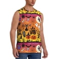 thumbnail image 2 of Kdxio Happy Halloween 4 for Men's Muscle T-shirt,Sleeveless for Workout Running Athletic Gym Lounge Casual, 2 of 7