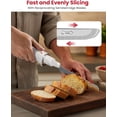thumbnail image 4 of New Upgrade Cordless Electric Knife, Serrated Blade for Turkey Meat Slicing Fillet Bread Ergonomic USB-C Rechargeable Easy-Slice White, 4 of 7