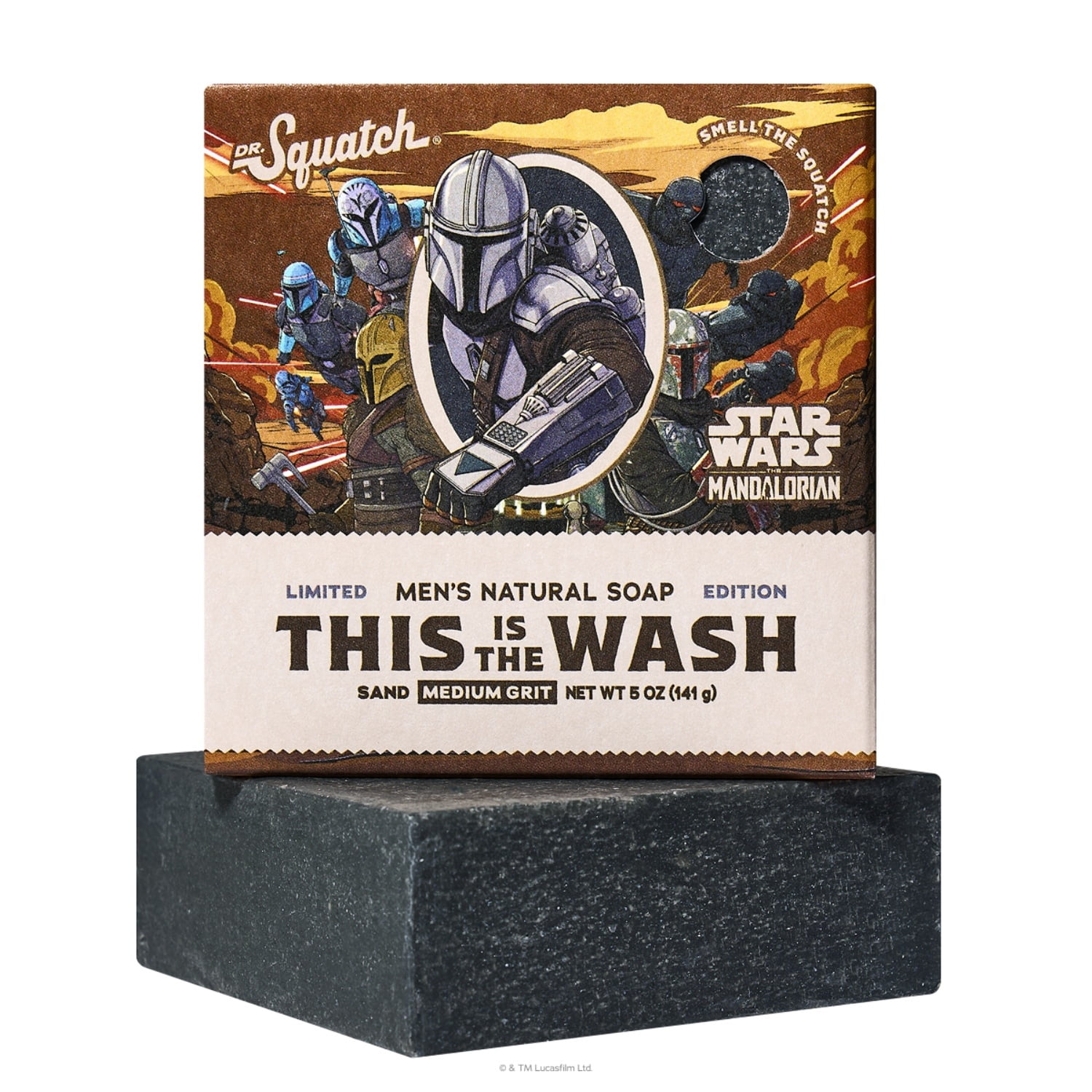 ドクター・スクワッチ　Dr. Squatch オビワンケノービ　スターウォーズ Dr. Squatch Sinister Scrub Star Wars Natural Bar Soap for Men, 5