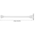 thumbnail image 2 of DEEPCRAFF Window Tension Curtain Rod 1Set White Plastic for Home Decor, 2 of 7