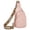 Pink, variant on ibiyuan Small Sling Backpack Crossbody Bags Women Men Retro Large Capacity Zipper Messenger Bag for Women, Fashion Solid Pattern Practical Daily Shoulder Crossbody Bag