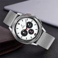 thumbnail image 5 of Compatible con correa Galaxy Watch 4 Classic de 42 mm y 46 mm, correa de malla de acero inoxidable, correa de reloj de metal de liberación rápida para Samsung Galaxy Watch4 de 40 mm y 44 mm, 5 of 5