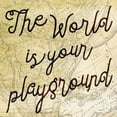thumbnail image 3 of Grey, Jace 20x20 Black Modern Framed Museum Art Print Titled - The World is Your Playground, 3 of 5