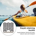 thumbnail image 3 of Ettsollp 1 Set Kayak Rope Buckle with Screws Boat Drawstring C-Shaped Fixing Buckle Canoe Parts Replacement Accessories Repair Kit, 3 of 7