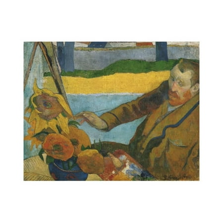 Vincent Van Gogh Painting Sunflowers by Paul Gauguin Print Wall Art By Paul (Van Gogh Best Paintings)