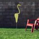 thumbnail image 1 of unbranded Exterior Con Flamingo Amarillo De Metal Para Jardín Estable Y, 1 of 8