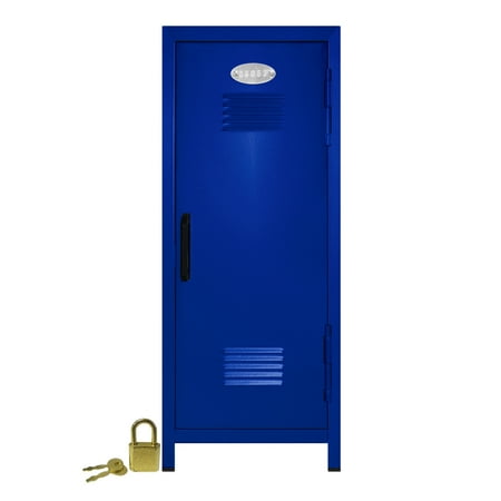 Mini Locker with Lock and Key Blue 10 75" Tall Walmart