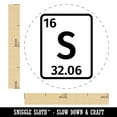 thumbnail image 2 of Sulfur Periodic Table of Elements Science Chemistry Self-Inking Rubber Stamp Ink Stamper - Black Ink - Medium 1 Inch, 2 of 7