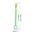 thumbnail image 2 of Uxcell Retractable Coil Springs Keychain with Plastic Lobster Clasp Keyring for Keys Wallet, Fluorescent Green 4 Pack, 2 of 6