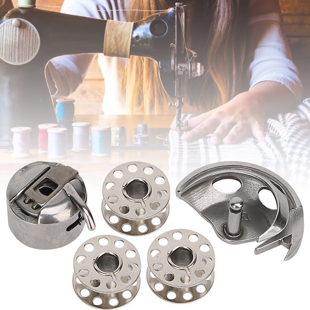 Bobbin Case Set, Sewing Machine Parts Bobbins Kit With Bobbin Case And Hook Old Style Household Sewing Machine Accessories Set