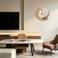 thumbnail image 4 of Wall Clocks for Living Room,Living Room Clock,Modern Wooden Silent Wall Clock,Quartz Non-Ticking Analog Digital Clock,Fashion Battery Operated Hanging Decor for Living Room Bedroom Office(C), 4 of 9