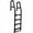 Black, variant on Aqua Select Heavy-Duty Resin In Pool Deck Ladder, Gray