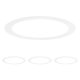 thumbnail image 1 of Uxcell Paquete de 4 Anillos Goof para Luces Empotradas de 4", 3.6" ID 4.5" OD Anillo de Recorte de Acero Duradero Montaje Flush Blanco, 1 of 6
