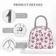 thumbnail image 4 of Balery Purple Mushroom Bolsa de Almuerzo para Mujeres, Caja de Almuerzo, Bolsa de Almuerzo Pequeña Impermeable, Tote de Almuerzo Reutilizable con Gran Capacidad, 4 of 6