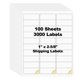 thumbnail image 1 of Etiquetas de código de barras con dirección de envío Risepekt 1x2.625 3000 unidades, 1 of 7