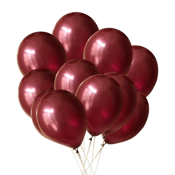 EIMELI 100pcs 12 Pouces Vin Ballons Rouge Latex Hélium Ballon Anniversaire Fête de Mariage Décoration Fournitures