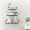 Floating Wall Shelf Set of 3, Brown (Multiple Sizes)