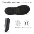 thumbnail image 4 of Diabetic Slippers Shoes for Men Arthritis Edema Adjustable Closure Memory Foam House Shoes, Grey 12, 4 of 7