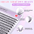 Aliver Single Lashes Eyelash Clusters 240 Pcs Individual Lashes 9-16 mm ...