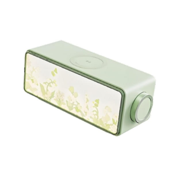 Altavoz portátil, ruido blanco, ligero BT5.3 con carga rápida de 15 W para el hogar Verde