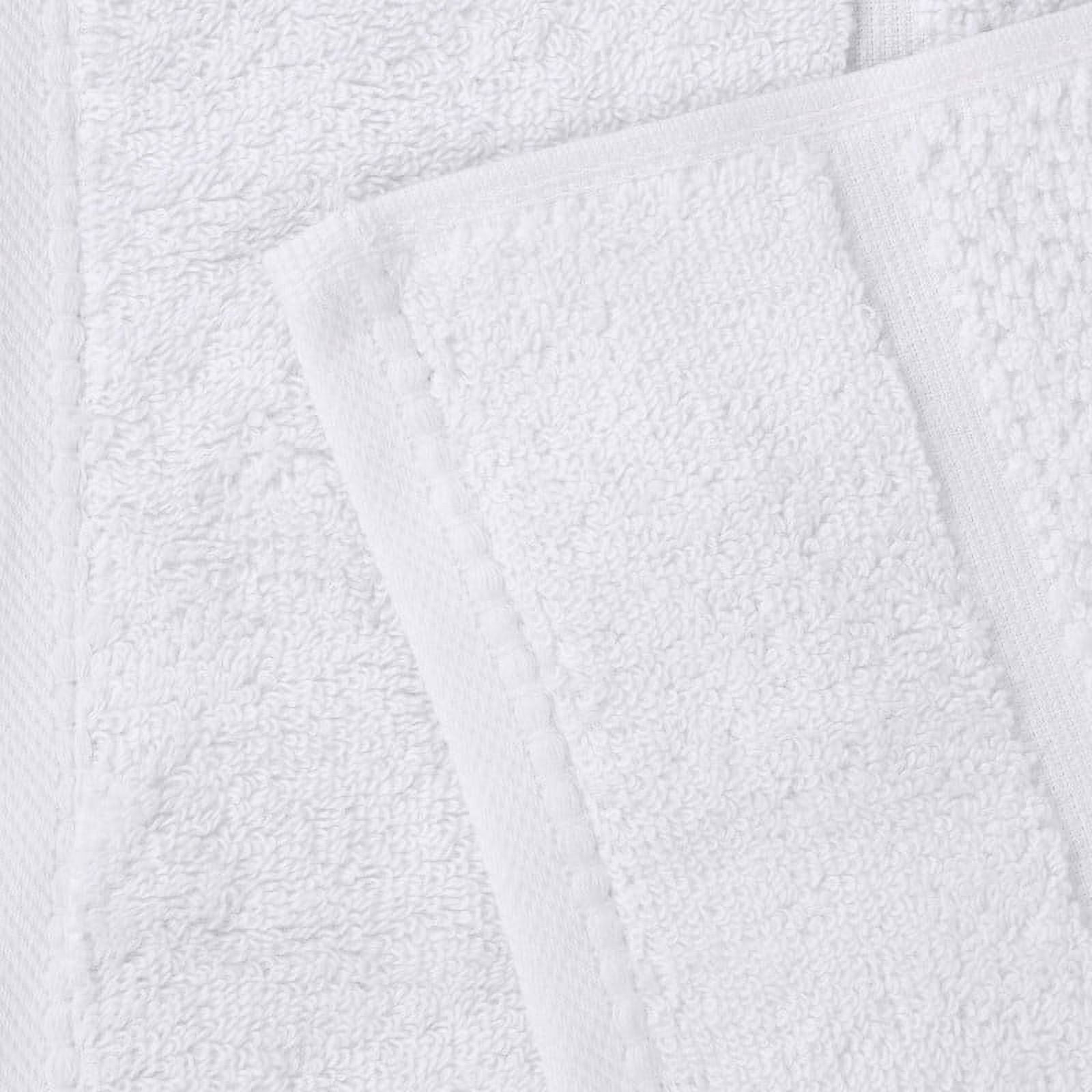 Superior Mile Smart Twist Cotton Medium Weight Bath Sheets, Set of 2, Ultra Absorbant Towels, White