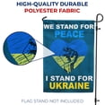 thumbnail image 4 of America Forever We Stand for Peace I Stand for Ukraine Garden Flag 12.5 x 18 inch Double Sided Outdoor Yard Decorative Support Ukraine National Flag, 4 of 5