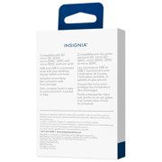 Insignia USB-C / USB 3.0 to SD / MicroSD Memory Card Reader – Black