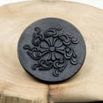 thumbnail image 2 of Shungite Sub-Graphite Sticker Antique Antique Engraved Pattern Round Tablet, Computer Decorative Sticker - Polished with Carbon Fullerene, 2 of 8