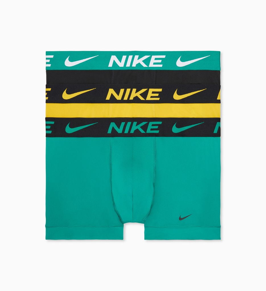 Men's Nike KE1156 Essential Micro Trunk 3 Pack (Green Multi S