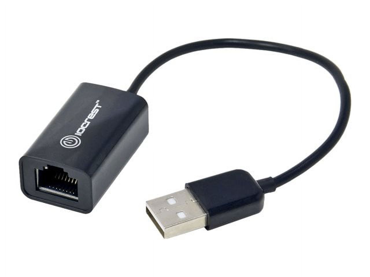 IOCrest USB 2.0 10/100Mbps LAN Ethernet RJ45 Adapter Connector Black - image 5 of 6