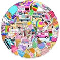 thumbnail image 1 of 50 Pcs Ice Cream Stickers for Laptop Vinyl Waterproof Decals, 1 of 5
