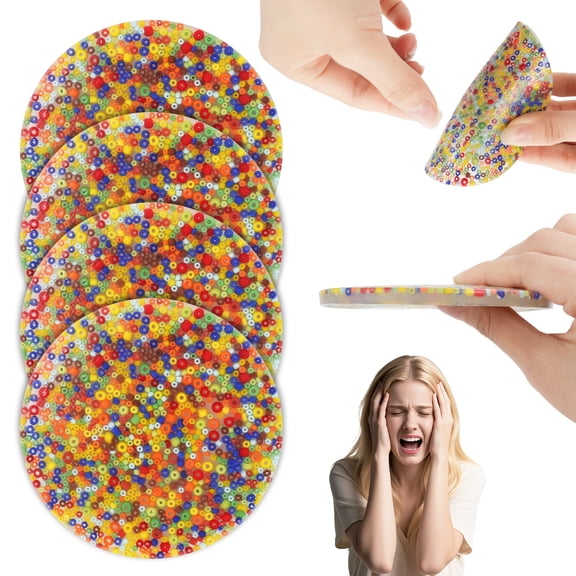 BZUEPRS 4Pcs Picky Pad - Skin Picking Fidget Toys for Dermatillomania, Trichotillomania Fidget Toys - Pick Pad, Picking Pad for Anxiety & ADHD in Adults(10 cm)